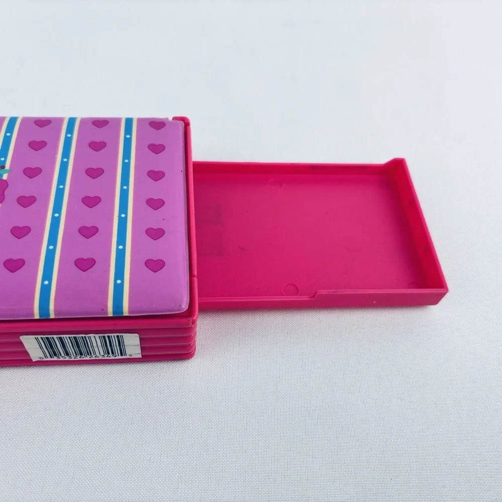 Vintage 1995 Sanrio Tweedle Dee Dee Bear Pink Puffy Pencil Case -‎ Compartments